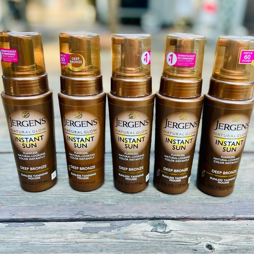 5for$25 Brand New Jergens Natural Glow Instant Sun Tanning Mousse DeepBronze🏖️☀️